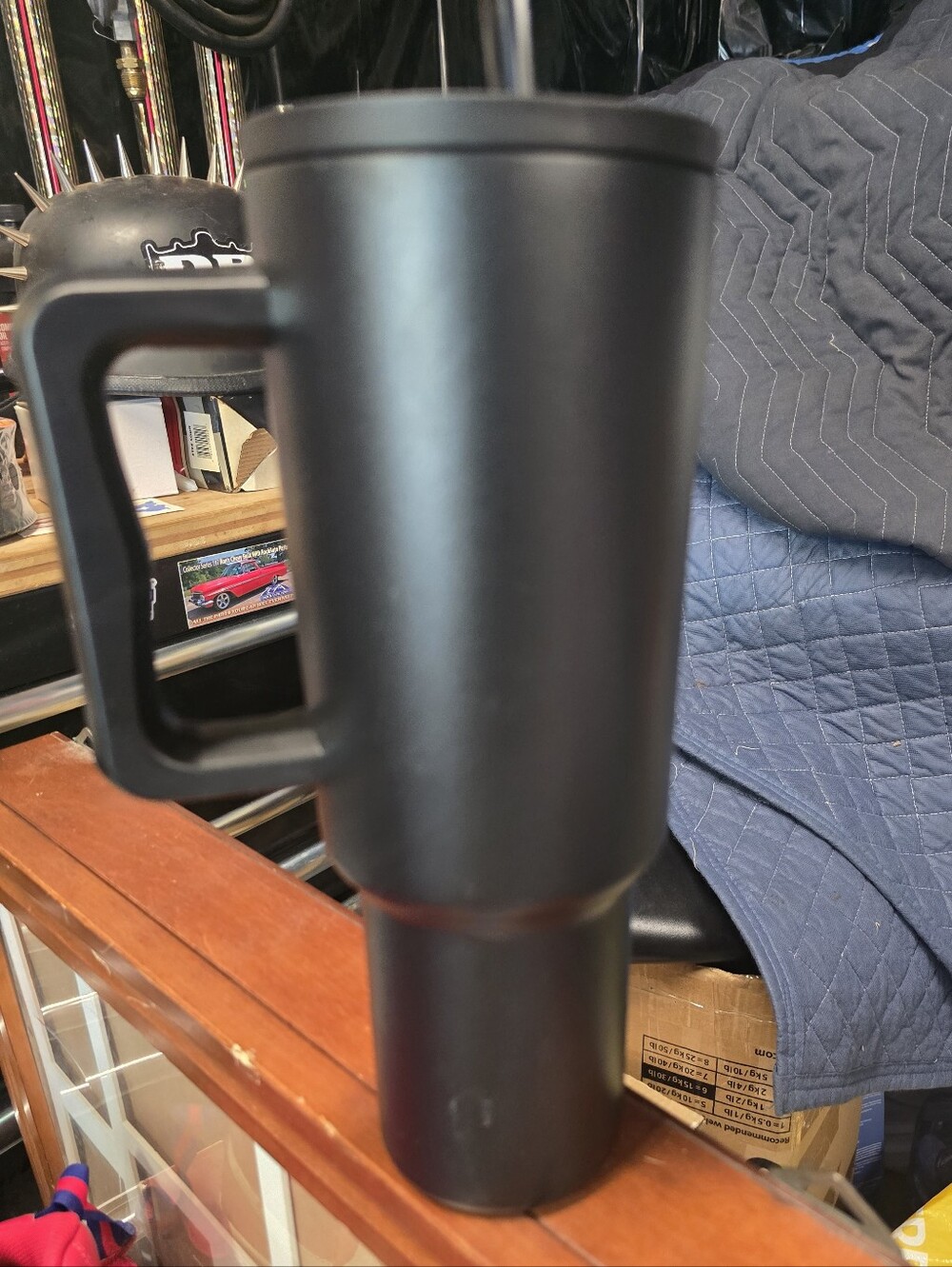 Simpl3 Modern Black Travel Mug with Handle - Unbranded